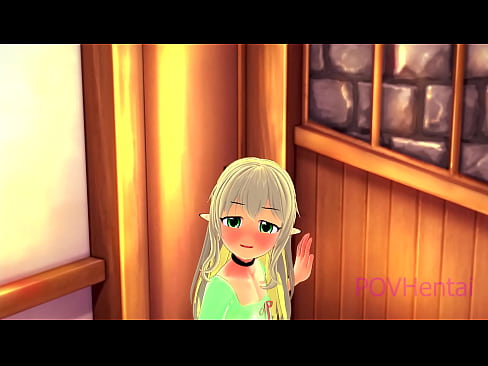 ❤️ (Trap) Elvish mjakazi hukusaidia kunawa uso wako. Ngono ❤